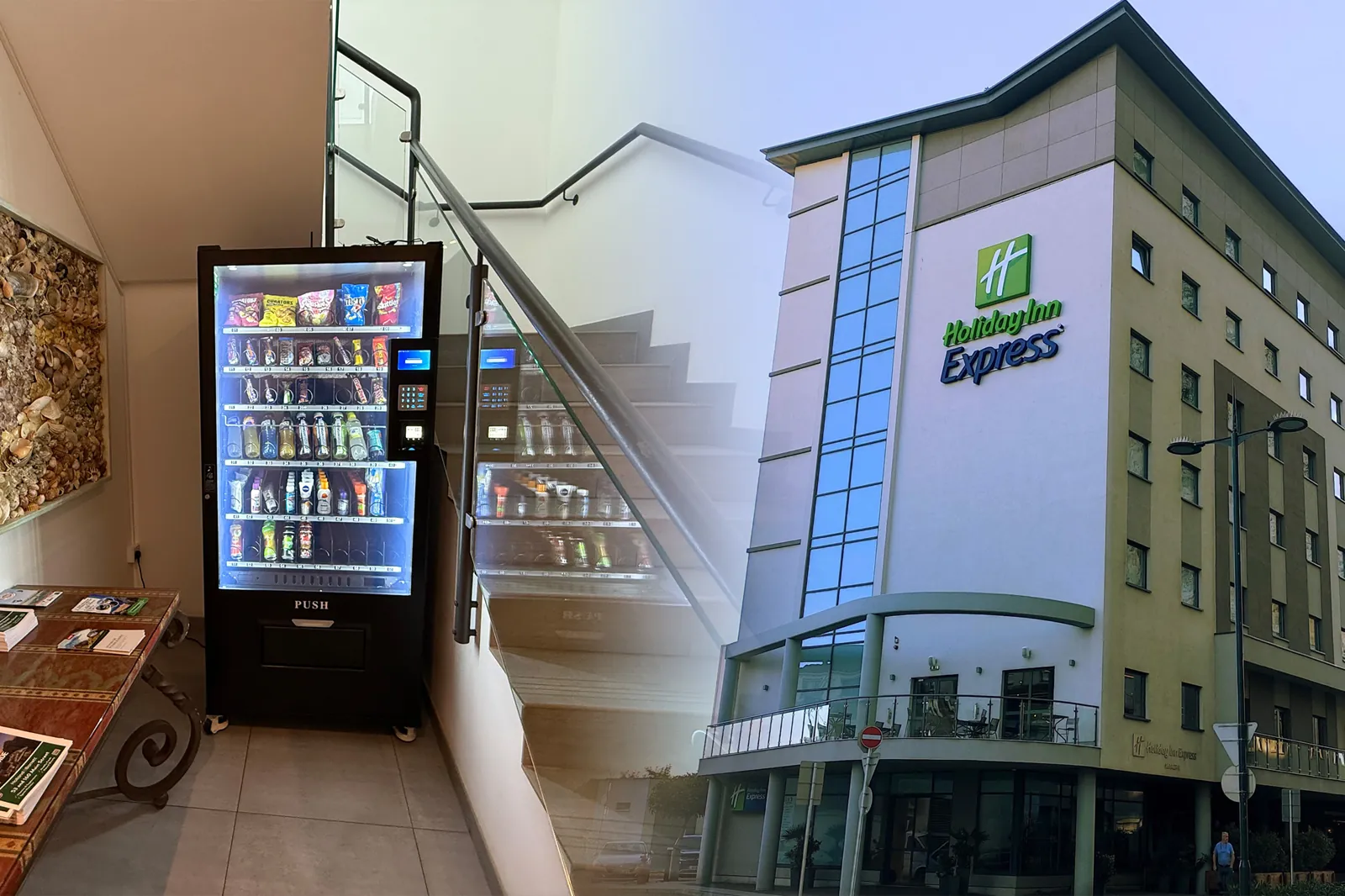SnackStation vending machine at Holiday Inn Express